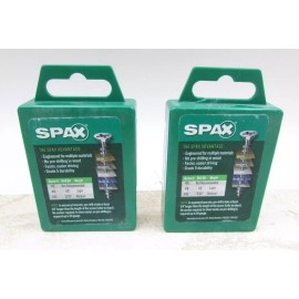SPAX 2 PACK SPAX #8 x 2-1/2-in Zinc-Plated Multi-Purpose Interior Wood Screws 40 Pcs