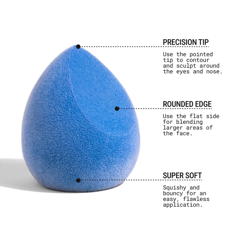 JUNO & Co. Microfiber Makeup Sponge, Dual Layer Technology for