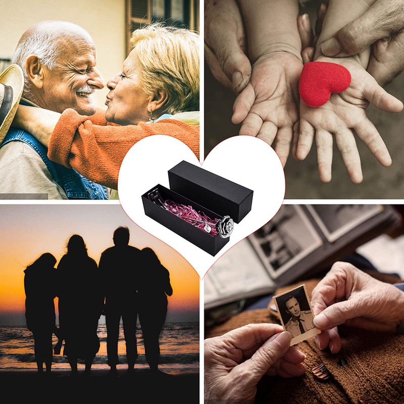 Rose Flower Keepsake Urn for Ashes Sympathy Gift Small Stainless