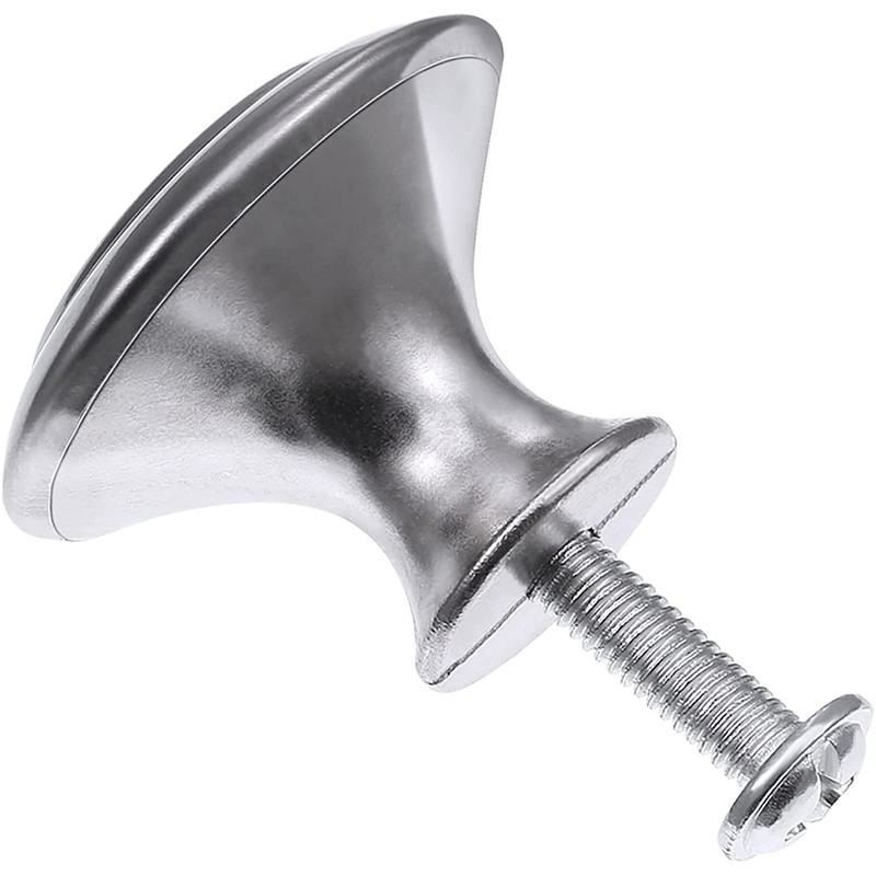 VIPMOON 10 Pack Cabinet Door Knobs Brushed Nickel Round Drawer