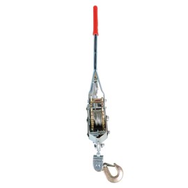 raseparter Heavy Duty 2 Ton Power Dual Gear Ratchet Puller System Come-Along Tool, 2 Hook Dual Gear Power Puller