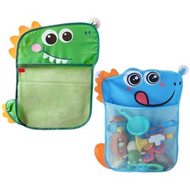 HDGSAFD 2 Pieces Dinosaur Shaped Storage Bag, Bathroom Storage Bag, Cute Storage Bag, Bathroom Toy Storage Bag