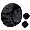 AYNKH Towel Lined Shower Cap, Microfiber Terry Cloth Silky Satin