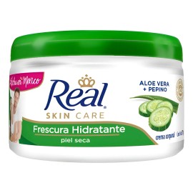 Crema Corporal Real Para Piel Seca 220 Gr Aloe Y Pepino