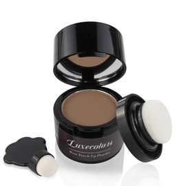 Polvo Corrector de Cabello para Adelgazamiento Del Cabello y Cobertura de Gris - Rayas y Cejas Cubierta de Punto Calvo para Mujeres (Marrón)
