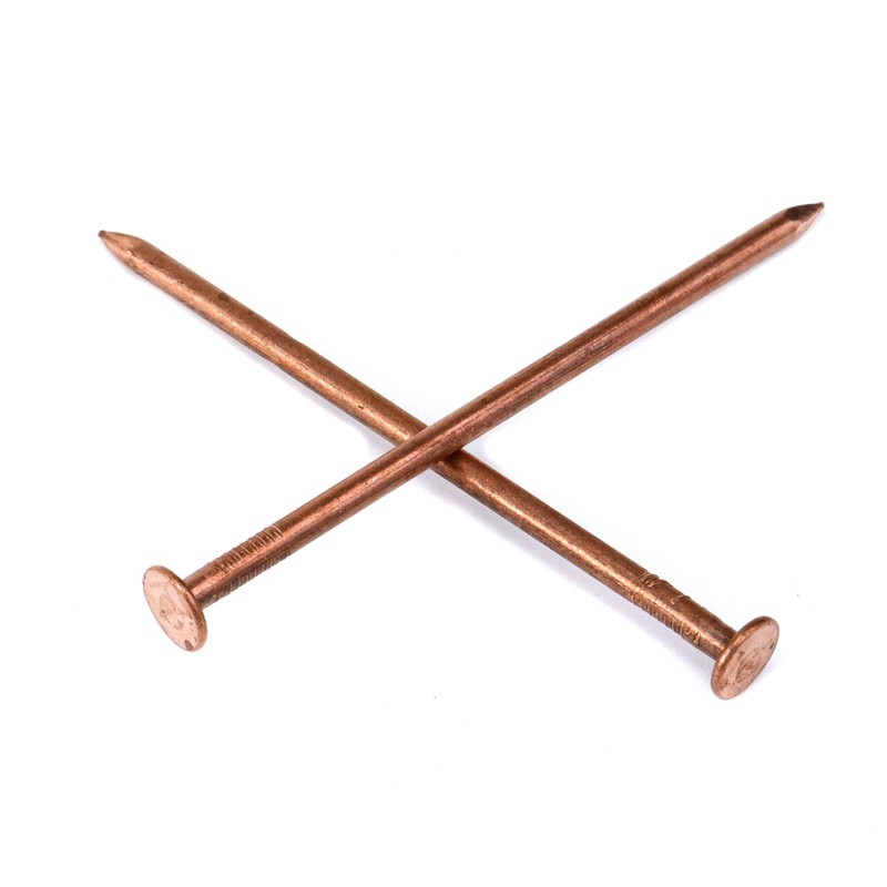 MY MIRONEY 10 Pack 3.4 Inch Copper Nails Solid Copper