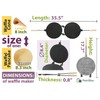 PetriStor Waffle Maker Round Has Nonstick Coating Size 8 in