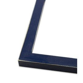 The Rusty Roof - Distressed Emily Deep Blue - Solid Wood Picture Frame - 8.5x11