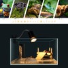 Reptile Light, Turtle Light, UVA+UVB Light Fixture, Basking Light, Temperature