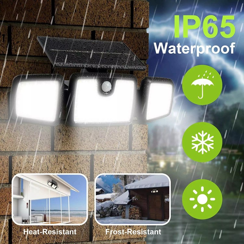 Dimunt Solar Lights Outdoor,176 LED Wireless Led Solar Motion Sensor