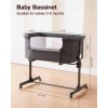 Larex Baby Bassinet, 3 in 1 Bassinets Bedside Sleeper for