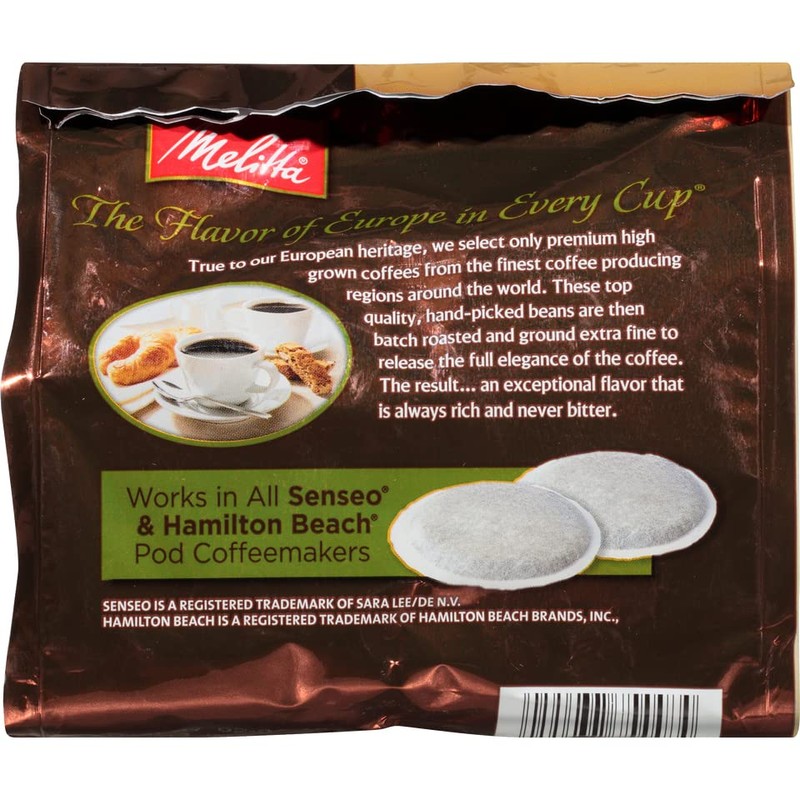 Melitta Medium Roast Soft Coffee Pods 18 Count Bag (Pack