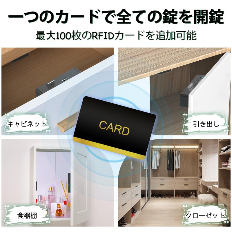 eLinkSmart Smart Lock Drawer Cabinet Child Lock Safe Cabinet RFID