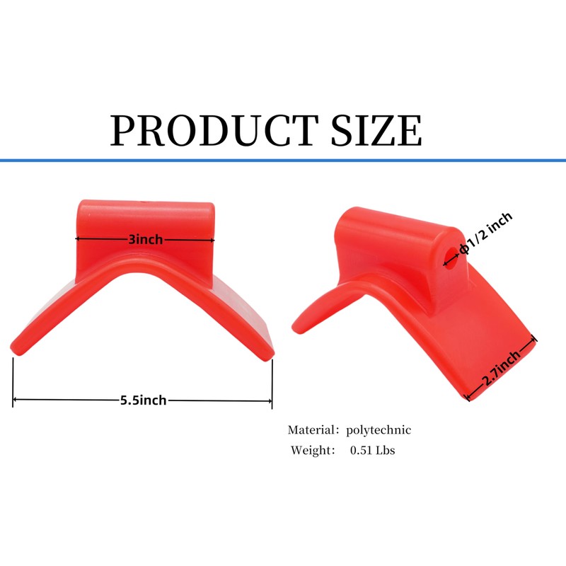 MAMDAFAON 3" Boat Trailer Bow Stop fits 3" Bracket with