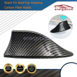 UnBrand Carbon Fiber Car Accessories Shark Fin Roof Antenna Radio FM/AM Signal Aerial