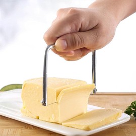 Multipurpose Handheld Cheese Wire Slicer Stainless Steel Foie Gras Cutter Wire Butter Cutter Cheese Slicer