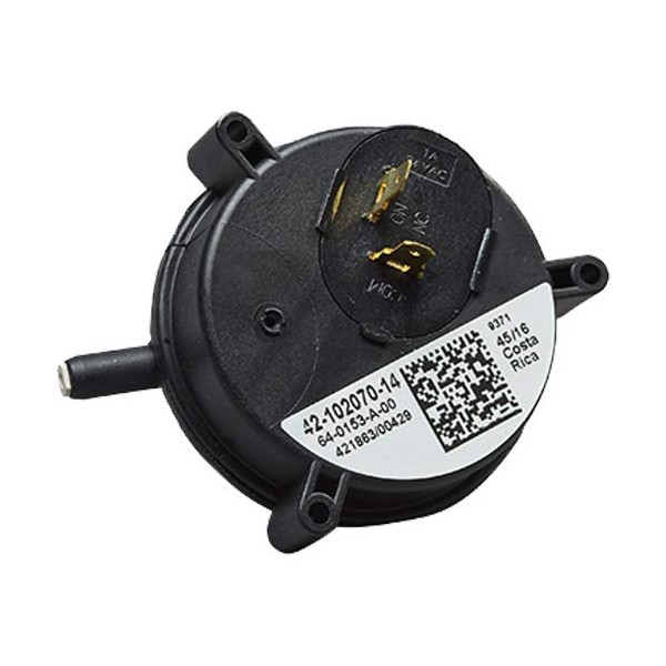 ClimaTek 42-102070-14 Upgraded Replacement Furnace Air Pressure Switch, Black, Pressure