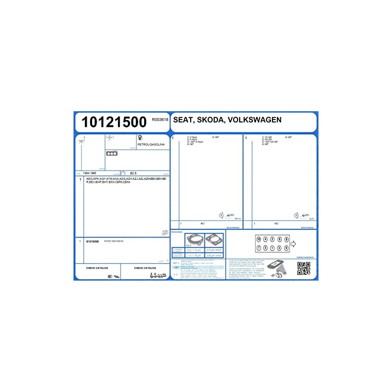Ajusa 10121500 Gasket, cylinder head