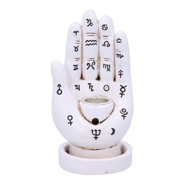 Nemesis Now Palmistry Backflow - Quemador de Incienso (12 cm), Color Blanco