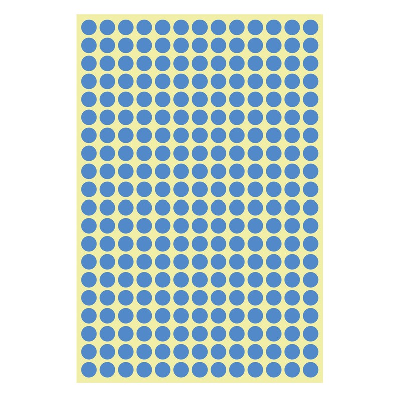 HMBIRD Color Label, Blue, 0.3 inches (8 mm), 260 Pieces