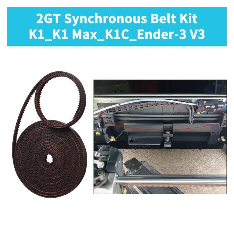 BCZAMD K1 Max 3D Printer Accessory 2GT-6mm RF Open Timing