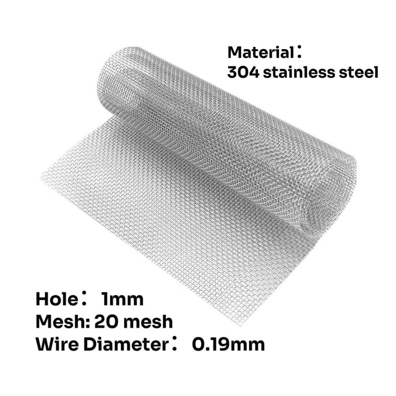 MSJSZP 20 Mesh 304 Stainless Steel Wire Mesh - 40×300cm