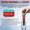 Homcoice pH Chlorine Meter 7-in-1, pH Chlorine Salt Content ORP