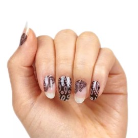 Color Street Nail Polish Strips Bandana Republic Overlay Clear C179