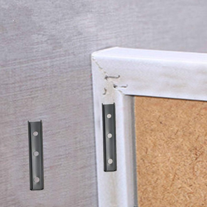KAIISSA 6 Pair Concealed Headboard Panel Wall Fixing Brackets, Interlocking