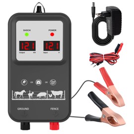 Electric Fence Device 230 V Electric Fence 2 Joules Output for 2 to 15 KM, 7-12 kV Electric Fence for Dogs Cats Chickens Horses Ox Sheep Pig Poultry Livestock