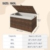 HOOBRO Storage Basket with Lid, 42.3 Gallon (160L) Wicker Basket,