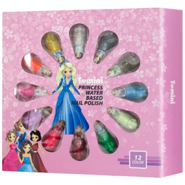 Tomini Princess vegan water-based nail polish, 12 colors, 1 piece / 투미니 프린세스비건수성매니큐어, 12컬러, 1개