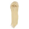 Women Long Blonde Wig with Bangs Synthetic Secure Fit Heat