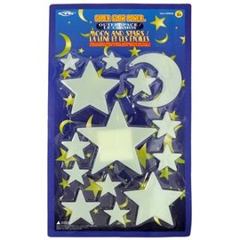 Super Glow In The Dark Moon/Star Set