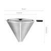 MEICHU Pour Over Coffee Filter 2PCS, Stainless Steel Coffee Filter,