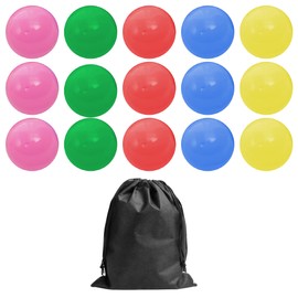 HAMILO Small Gacha Capsule, 1.3 inches (32 mm), Comes with Drawstring Bag, 5 Colors, Total of 100 Pieces (Multicolor)