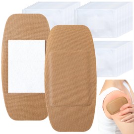 Geiserailie 40 Pcs Extra Large Flexible Adhesive Bandages 6"x3" Fabric Bandages with Non-Stick Pad Latex Free Painless Removal for Wound Care and First Aid