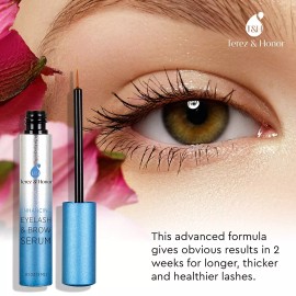 TEREZ & HONOR Natural Eyelash Growth Serum and Brow Enhancer to Grow Thicker, Longer Lashes