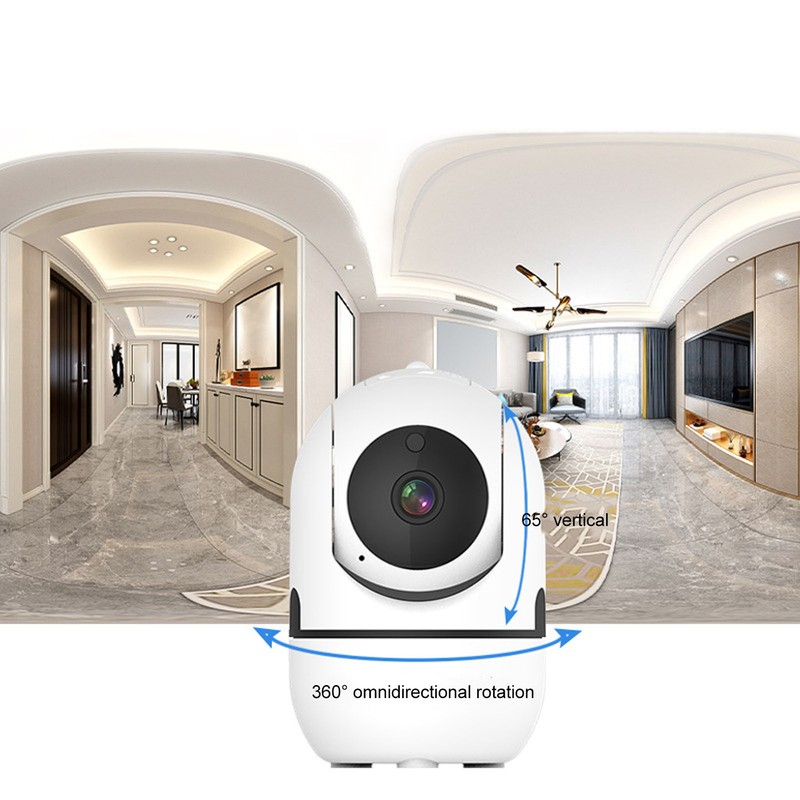 Baby Monitor 360 Degree Panning 65 Degree Vertical 1080P Night