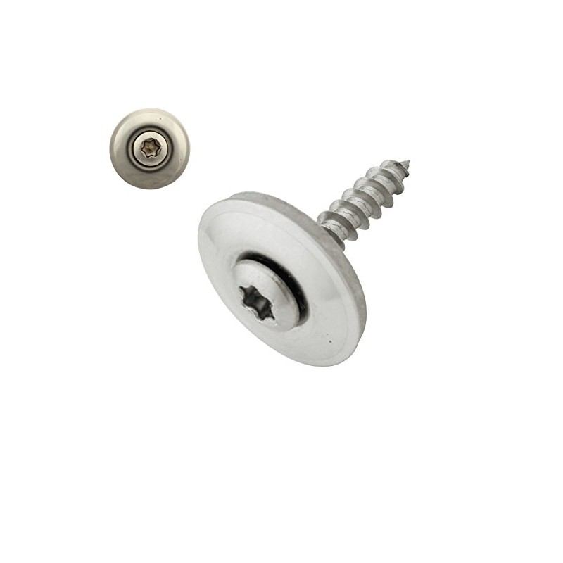 Pack of 50 Plumber Screws with EPDM Sealing Washer -