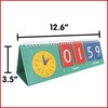 edxeducation Time Flip Chart - Teaching Clock for Kids -