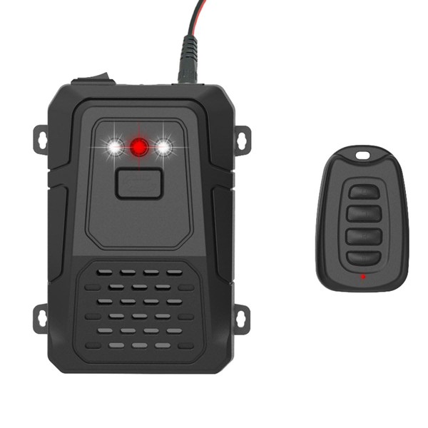 Ultrasonic Mouse Repeller with Remote Strobe Light and Alarm Repels