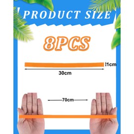 QLEUIFT Pack of 8 Beach Towel Holder Clips, Stretchy Towel Straps for Beach Chairs, Colourful Towel Straps, Beach for Beach Chairs, Pool, Swimming Holiday, Beach Accessories, Multicoloured