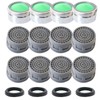 12 Pieces Faucet Aerators Water Tap Aerators Faucet Flow Restrictor
