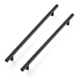 Ravinte 10 Inch Cabinet Handles Matte Black Stainless Steel Kitchen Cupboard Hardware Cabinet Handles 12-1/2"Length,10" Hole Center 4 Pack
