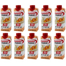 Niro Assortment | Premier Protein Shake | Peaches & Cream Flavor | 10 Pack | includes Niro Beverage Sleeve