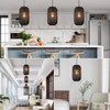 Ruzectt Ruzectt Plug in Pendant Light Rattan Hanging Lights with