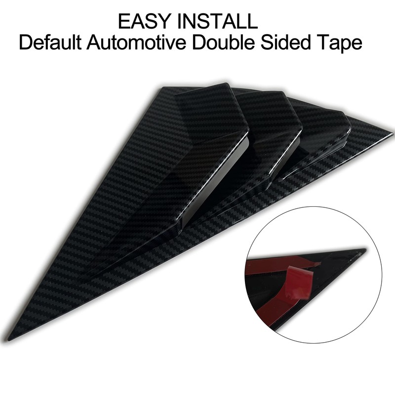 AOSKonology for Mach E Quarter Side Window Scoop Louvers Cover