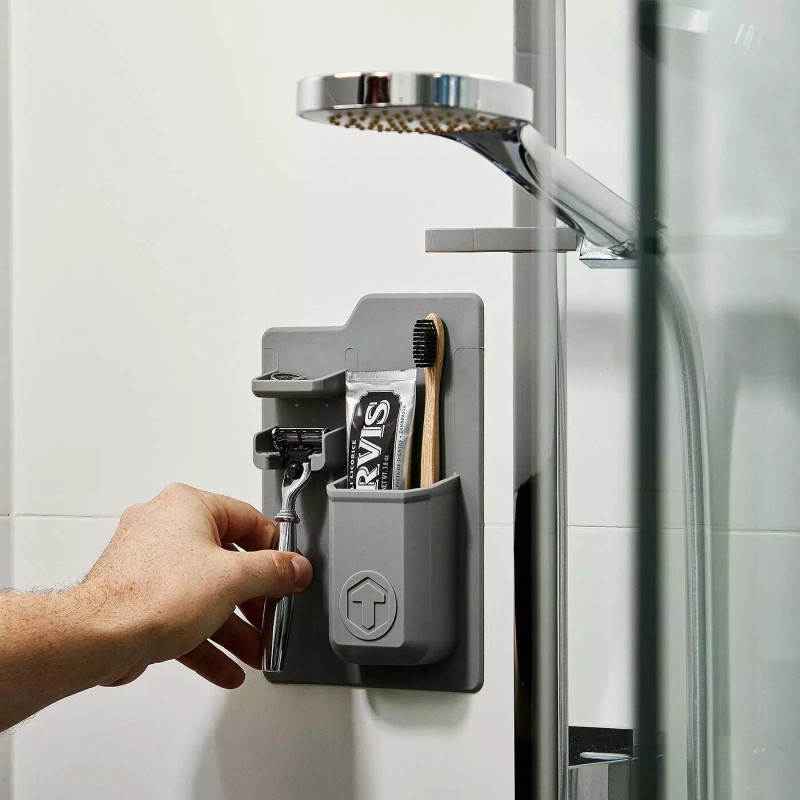 LIGHTSMAX Silicone Waterproof Toothbrush Holder/razor Holder For Small Toiletry Items