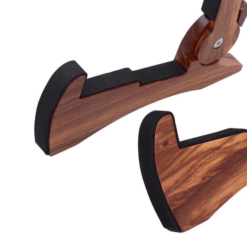 Electric Guitar Stand MA38E Foldable Zebrawood RabbibShape Flooring Holder with
